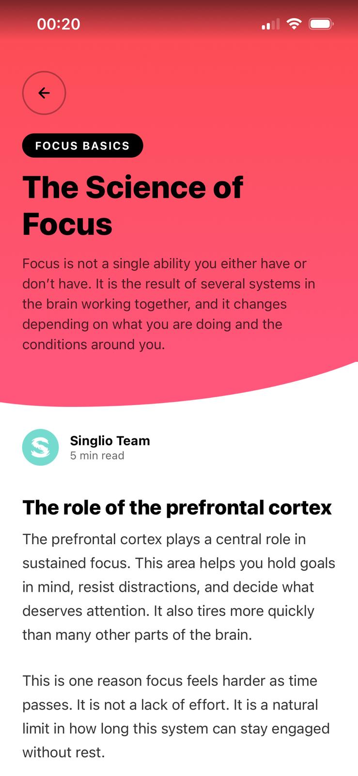 Singlio app screenshot